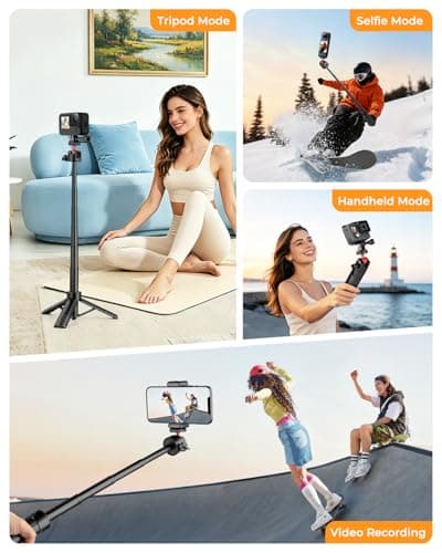 Nineigh 65cm/25.6'' Selfie Stick Tripod for Gopro — view 2