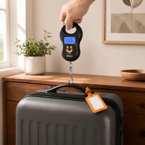 Digital Hanging Scale 50kg LCD Luggage Hook Portable Electronic for Travel — view 3