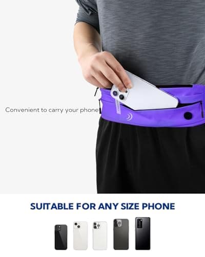 Waterfly Running Belt Bum Bag: Runner Marathon Jogging Men Women — view 3