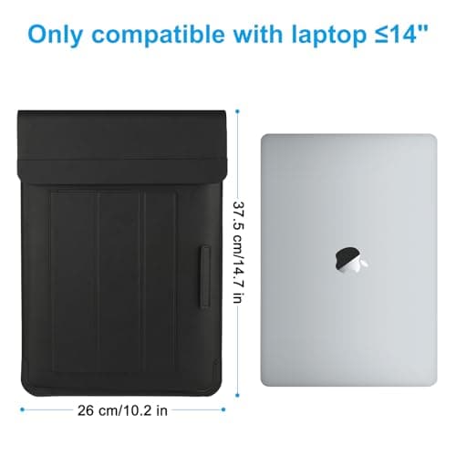 Laptop Sleeve bag With Stand &Wireless Charging for MacBook Air 13.6 inch, MacBook Pro/Air/Neo 13,Slim Case Bag for 13-14 inch Laptops With Wireless Charger — view 5