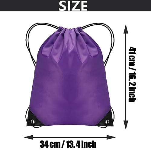 JFmall Drawstring Bags, Swim Bag PE bags for kids Waterproof Swimming Sports Back Pack Drawstring Gym Bag Suitable for School Beach Travel — view 2