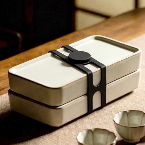Fukaisu 4pcs Silicone Latch Strap for Slow Cooker Lid, 21.46in Reusable Self-Locking Silicone Straps Adjustable Elastic Tie for Bento Box Pots Camping Gear Yoga Mat Organizing Curtain Cords — view 5