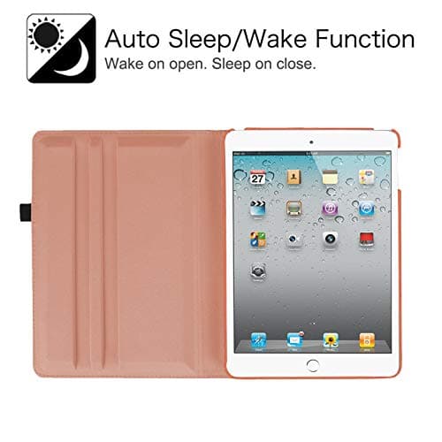 Case for iPad (A16) 11th/10th Generation 2025/2022 11/10.9 inch, Premium PU Leather Flip 360 Rotating Stand Folio Protective Cover For iPad 11/10 Gen - Rose Gold — view 2