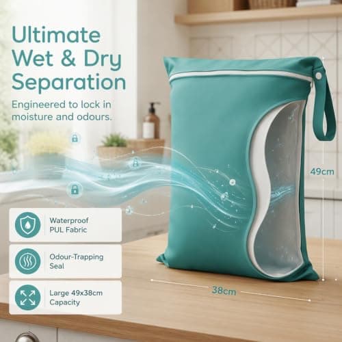 2Pcs Travel Laundry Bags, Waterproof Oxford Fabric Portable Dirty Clothes Storage Bags with Zipper and Handle, Foldable Laundry Bags for Travelling, Home, Swimming, Fitness, Camping, Dormitory — view 5