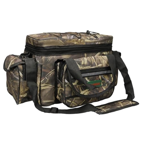 Seaknight Carp Fishing Bag SK003 Single Shoulder Sea Fishing Tackle Bags Holdall Camouflage Outdoor Carryall Bag Hiking Travel Pack 50CM*28CM*27CM