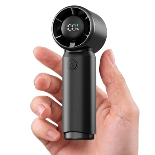 Otlonpe Mini Handheld Fan Rechargeable, 4000mAh Battery Portable Turbo Fan