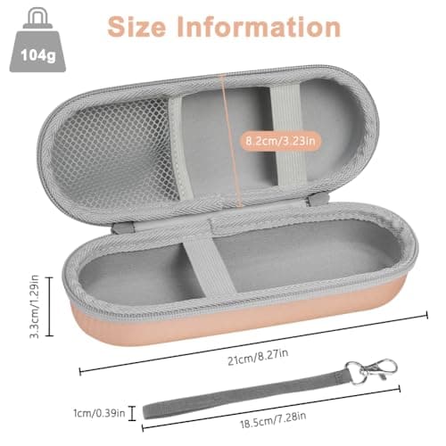 LOPHE Electric Toothbrush Travel Case, Dustproof Toothbrush Storage Holder, Portable Toothbrush Protective Cover Bag, Electric Toothbrush Case Container for Business Camping Travel (Gold) — view 2