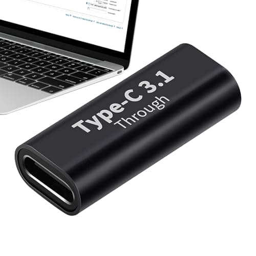 USB C Female To Female Adapter - Type-C Coupler, Aluminum Alloy Females Connector, 10Gbps Data Transfer Adapter For Phones Tablets Laptops Provides Stable Connection For Travel