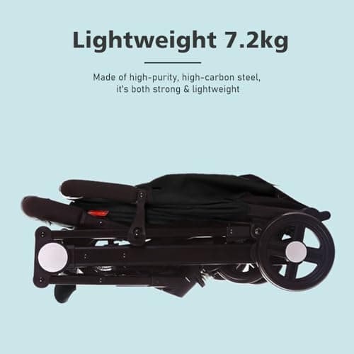 Blendra Baby Stroller FoldableTravel Pram Pushchair with Adjustable Seat — view 4