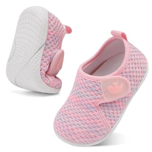 JOINFREE Girls Baby Trainers Toddler Comfortable Shoes Pink Purple