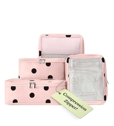 Vandel Space-Saving Compression Packing Cubes for Kids & Women, Carry On