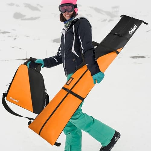 Goloni Ski Bag and Boot Bag Combo,Ski Bags for Air Travel,Water- resistant Snowboard Bag Fits for Skis Up to 180 CM and Boots Up To Size US13 — view 6