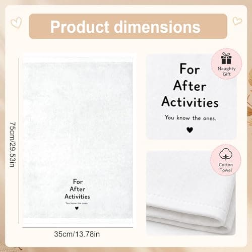 SJAUBKJOG Gifts For Boyfriend, Cotton Towel 35x75cm Couple Gifts — view 2