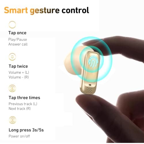 QYGCKJ NE72 AI Translation Earbuds Real Time,165 Languages Translator Ear Buds,Wireless Bluetooth 6.0 Headphones with LCD Touch Screen,Suitable for Travel, Business, Music — view 6