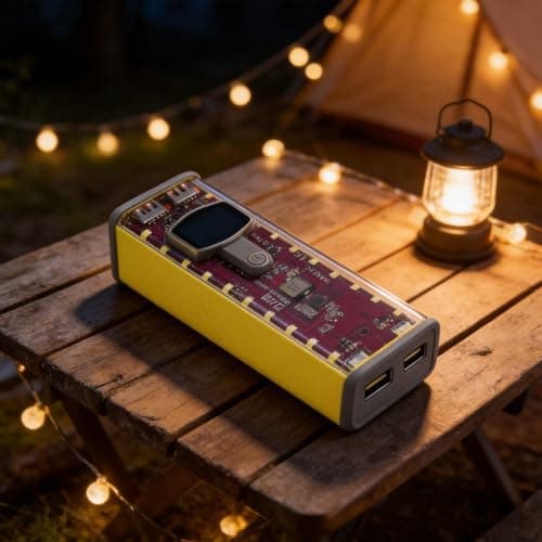 22.5W Fast Charging Power Bank Case Dual USB(yellow 22.5W) — view 3