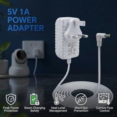 5V Charger for Babysense HDS2 Video Baby Monitor with 3.5x1.35mm Jack — view 4