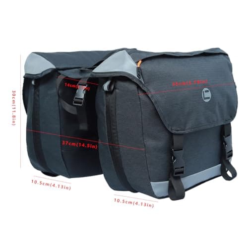 HOMPER Bike Double Pannier Bag 35L Large Capacity with Reflective Stripe — view 3