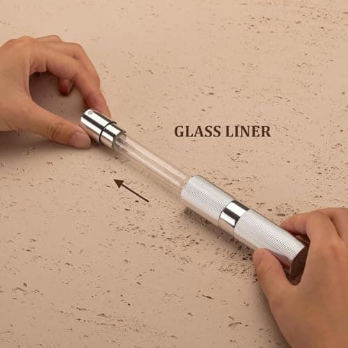 Toureal Travel Perfume Atomiser Refillable - Mini Aftershave Spray Bottle-Portable Empty Cologne Refill Pump Dispenser for Men - Small Glass Fragrance Atomizer for Women Sliver — view 5
