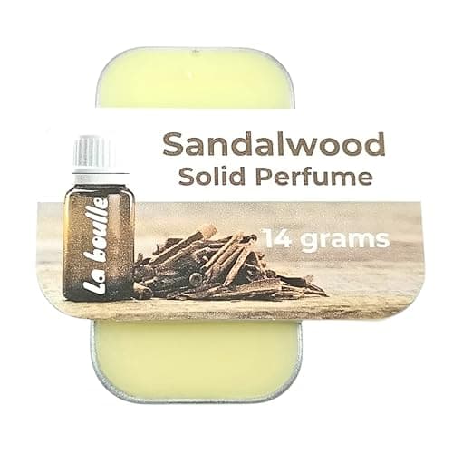 Sandalwood Solid Natural Perfume Balm. For sensitive skin. Handmade in UK. — view 4