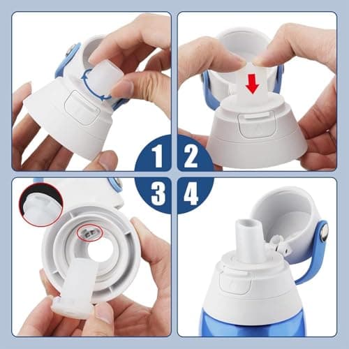 4Pcs Brita Water Bottle Bite Valve Replacement, Silicone Filter Replacement Parts Compatible With Stainless Steel Bottles — view 4