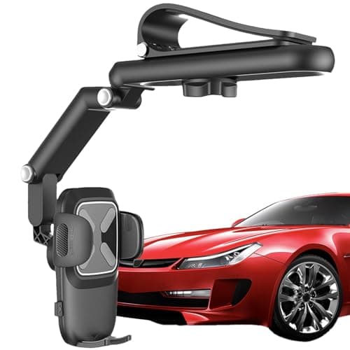 Rotatable And Retractable Car Phone Holder - Upgrade Sun Visor Cell Phone Holder,Cell Phone Car Holder,Multifunctional Car Mount 360 Degree Adjustable,Car Accessories Phone Mount Holder For Most Phone — view 6