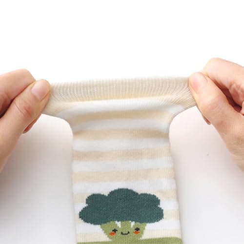 FedMois 5 Pairs Baby Kids Anti-slip Socks Cotton non skid Ankle Socks Animals, Fruit, 1-3 years — view 2