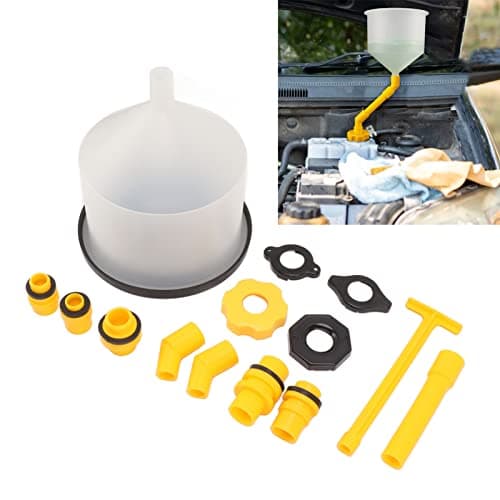 No Spill Coolant Funnel Kit, 15PCS Radiator Coolant Filling Funnel — view 4