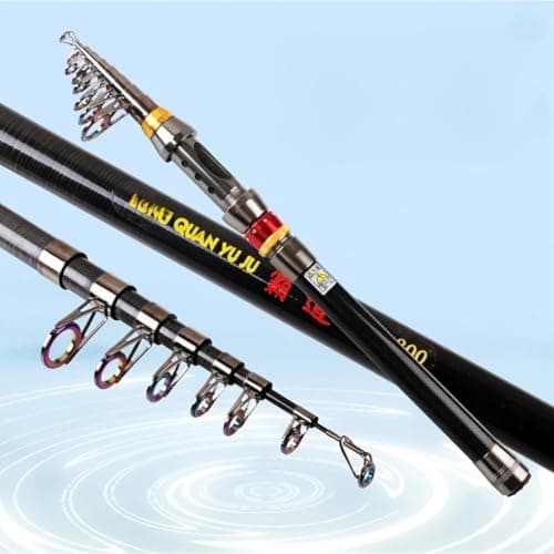 Telescopic Fishing Rod 1.8m Ultra-Light Carbon Fibre Pole with SIC Guides for Travel Freshwater Bass Trout Stalking(1.8) — view 6