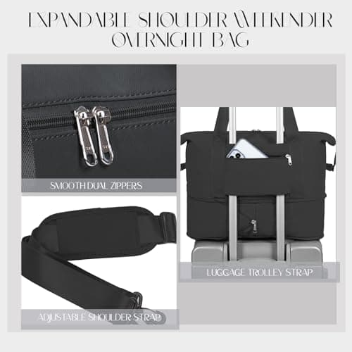 Hayayu Expandable Cabin Bag for Ryanair 40x30x20 for Easyjet 45x36x20 — view 5