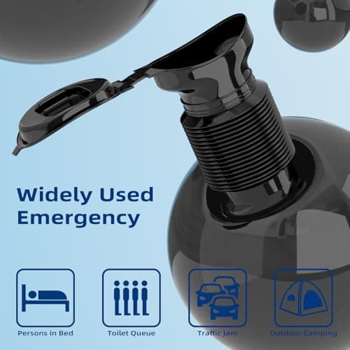 Pee Bottles for Men, Portable Toilet, Collapsable Portable Urinal 750ML — view 3