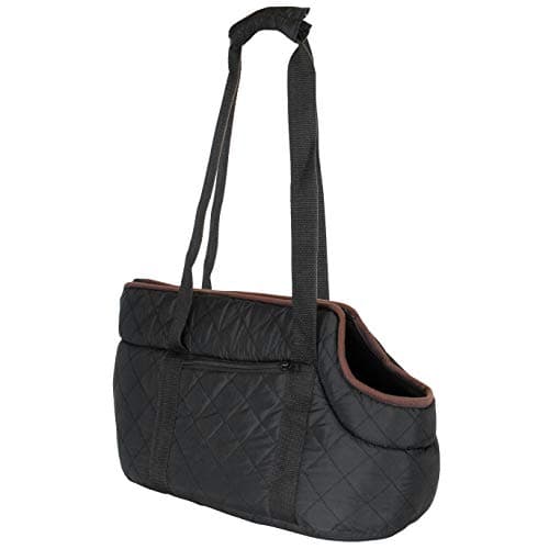 proudpet Quilted Pet Carrier Small Dog Handbag Cat Carry Bag (Black) — view 2