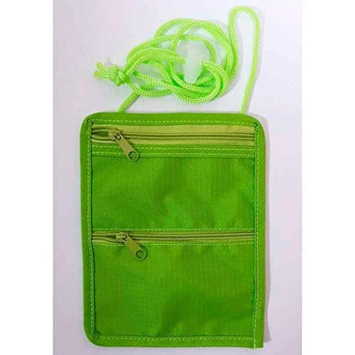 SPL Travel Neck Pouch for Passport Holder, RFID Blocking Money Belt with 6 Pockets for Cash Cards Tickets, Hidden Security Wallet for Men Women, Anti Theft Travel Accessories — view 2