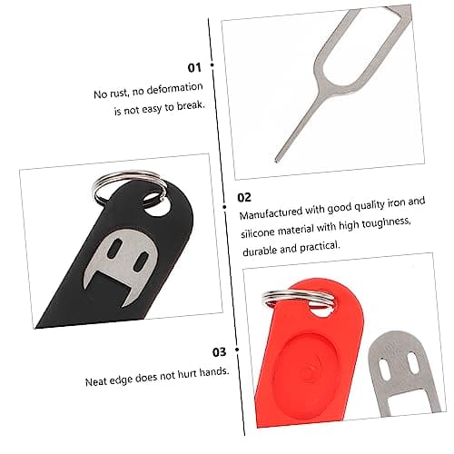 VILLCASE 10pcs Sim Tray Extraction Pin Tool for Smartphones and Sim Cards — view 6