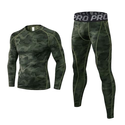 LNFINTDO Thermal Underwear for Men Long Johns Base Layer Compression sets