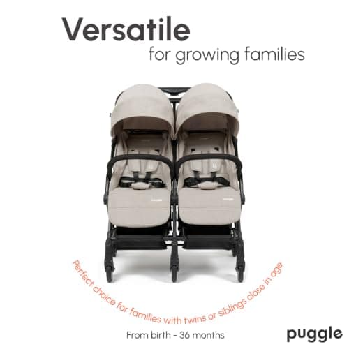 Puggle City Traveller Double Pushchair (Cashmere) — view 3