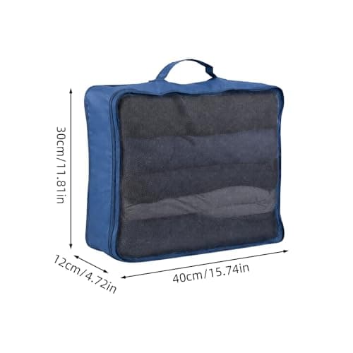 FERNVALE 6 Pack Packing Cubes for Suitcase Travel Organizer Bags, 40x30x12cm Packing Organisers Set for Clothes Shoes Accessories, Lightweight Waterproof Mesh Luggage Accessories (Blue) — view 4