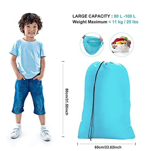 OTraki 2 Pcs Laundry Bags with Drawstring 60x80 cm — view 2