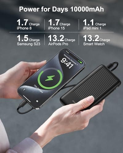 Ansody 2-Pack Power Bank, 10000mAh 22.5W Fast Charging Portable Charger — view 5