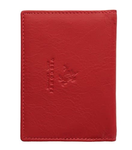 VISCONTI Leather Oyster Card/Travel Pass Holder TC1TC Red — view 3