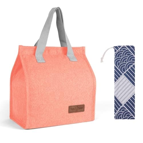Vicloon Lunch Bags for Women Men, Portable Lunch Box Bag, Insulated Cooler Bag Thermal Leak-Proof Lunch Organizer, Thermal Cooler Bag for Work Outdoor School Travel - Watermelon Red