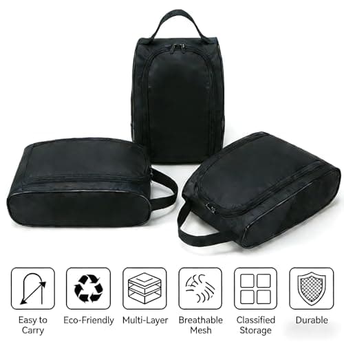 Waterproof Shoe Bag for Men & Women, Golf & Rugby Boot Bag, Portable Sports Shoe Organiser, Durable Shoe Storage Bag for Travel Gym Outdoor Organize and Protect Your Shoes with Ease — view 5