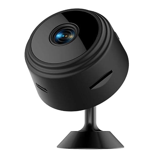 SHENGMEI Magnetic Security Camera, Mini Security Camera with Night Vision, WIFI HD Portable Camera, Intelligent Motion Detection, App Controlled Mini Camera