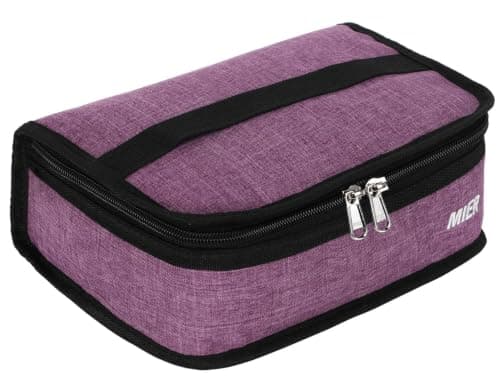 MIER Small Lunch Bag Insulated Compact Cooler for Backpack, Purple, 3L