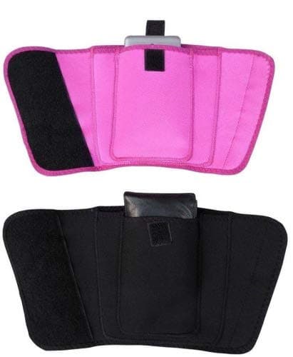 LTG PRO® Concealed Ankle Leg Wallet Travel Pouch Passport Cash Mobile Safety (S - M, Purple) — view 3
