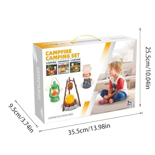 Kids Pretend Camping Toy, Kids Campfire Set Game, Kitchen Camping Gear For Outdoor Pretend-Play Game, Indoor Outdoor Educational Toys For Children Aged 3-6 — view 2
