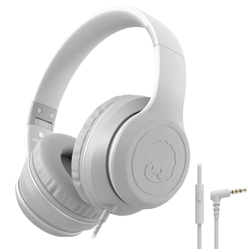 Rockpapa L22 Foldable Wired Headphones for Kids Girls Boys with Microphone
