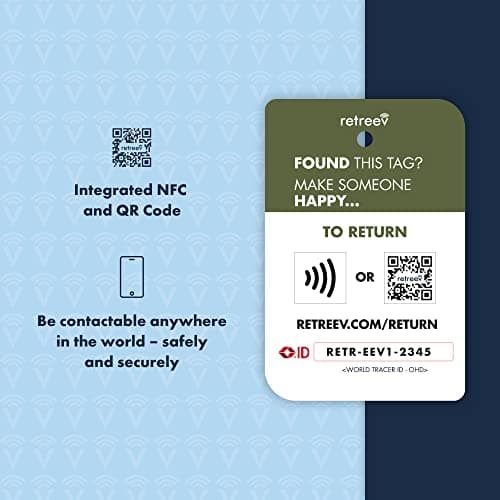 retreev™ SMART Luggage Tag | NFC & QR Code Luggage Tag with Secure Messaging - General — view 3