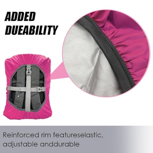 LICQIC Waterproof Rain Cover for Backpack, Reflective Rucksack Rain Cover for Outdoor, Hiking, Camping, Traveling, Cycling — view 5