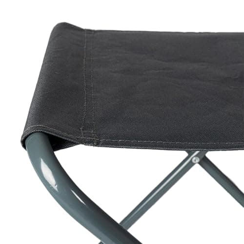 Harbour Housewares Folding Stool - Grey - Pack of 1 - Canvas Camping Stool Adults Small Portable Lightweight Outdoor Foldable Garden Seat for Fishing, Travelling, Picnics — view 5