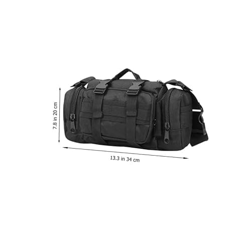 Parliky Outdoor Fanny Pack Portable Sling Bag for Camping Hiking Shoulder Bag Waist for Travel Tactical Hip Pack Material — view 2
